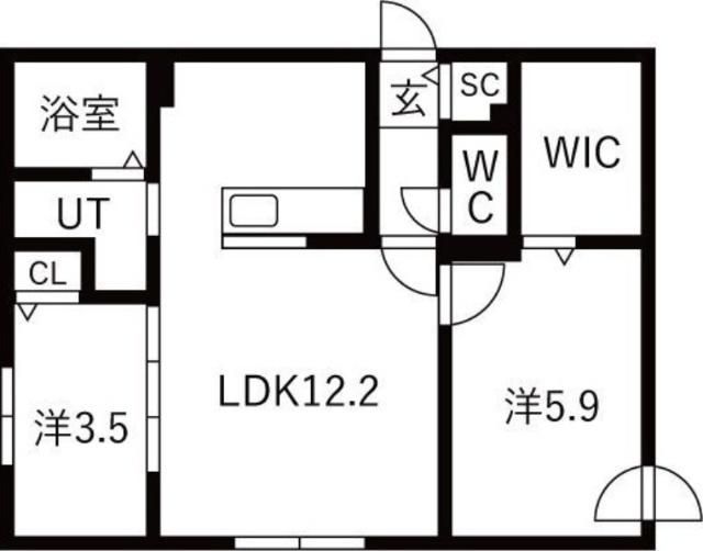 サクランシェ宮の沢（302） 間取り図画像