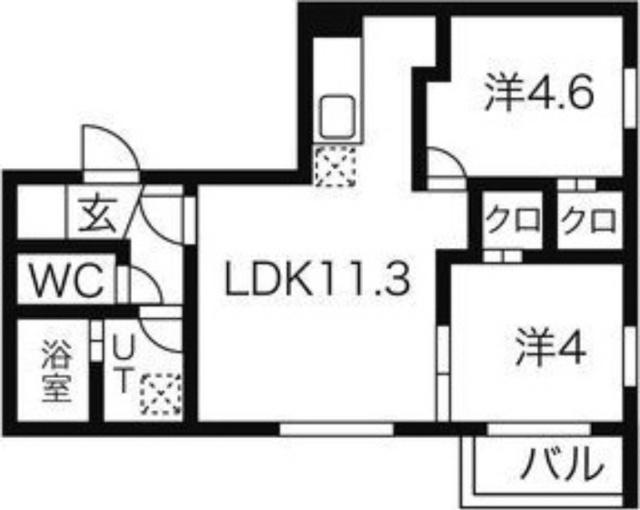レジェーロ（401） 間取り図画像