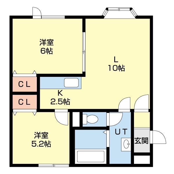 エトワール若山（202） 間取り図画像