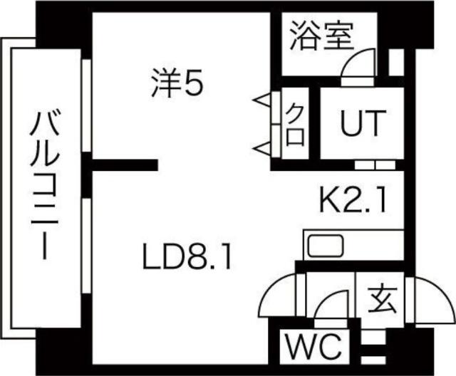 札幌市中央区北一条西マンション 間取り図画像