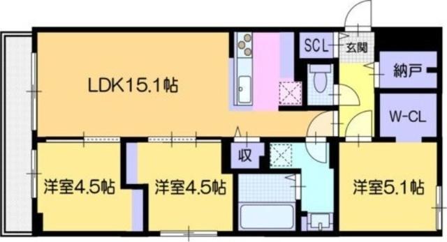 ＤＰレジデンス南円山（206） 間取り図画像
