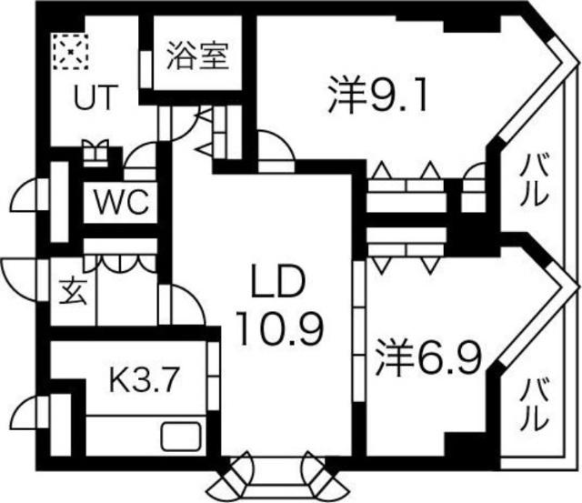 宮ヶ丘レジデンス神宮前(旧称サムティ宮ヶ丘レジデンス)（403） 間取り図画像