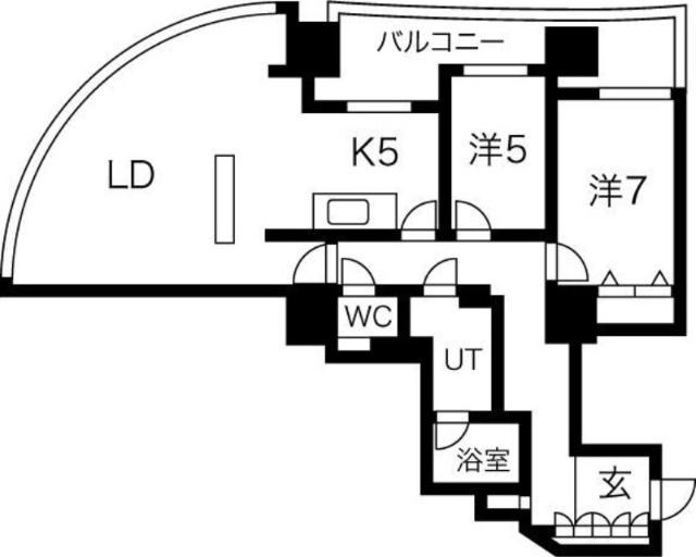 シティタワー円山神宮鳥居前（501） 間取り図画像