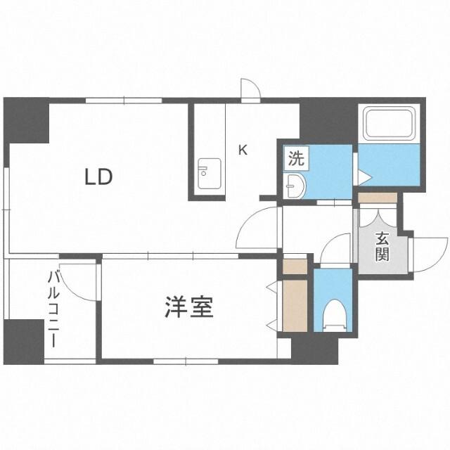 グランヴィア大通（603） 間取り図画像