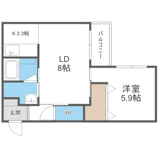 Ｄｏｏｎａ（ドゥーナ）札幌（106） 間取り図画像
