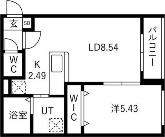 グランラヴィーヌ八軒（402） 間取り図画像