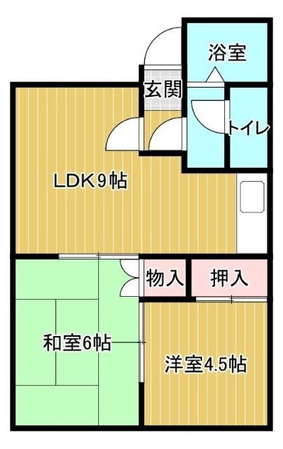 第二さくらハイム（301） 間取り図画像
