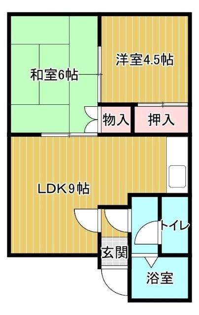 第二さくらハイム（302） 間取り図画像