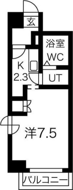 パークアベニュー札幌（701） 間取り図画像