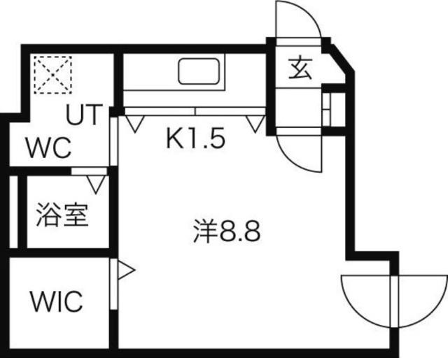 Ｐｒｅｓｔｉｇｅ　Ｓａｐｐｏｒｏ（202） 間取り図画像