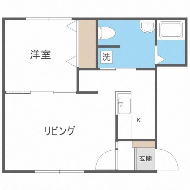 ラ・メゾン　ホクセイ（302） 間取り図画像