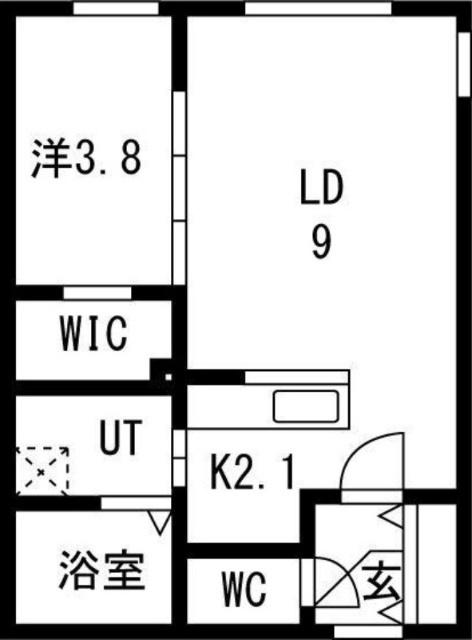 ラムーン発寒（405） 間取り図画像