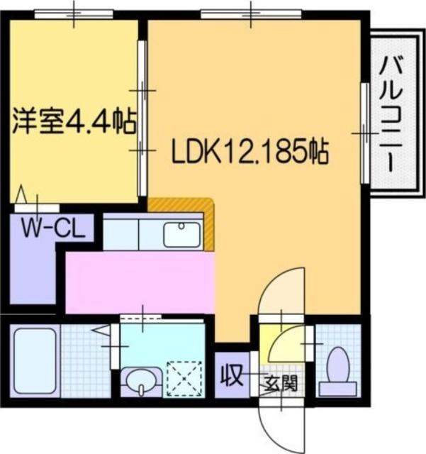 ヴォヤージュ円山（303） 間取り図画像