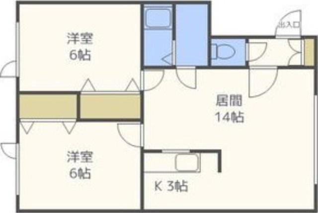 キウイハイツ（205） 間取り図画像