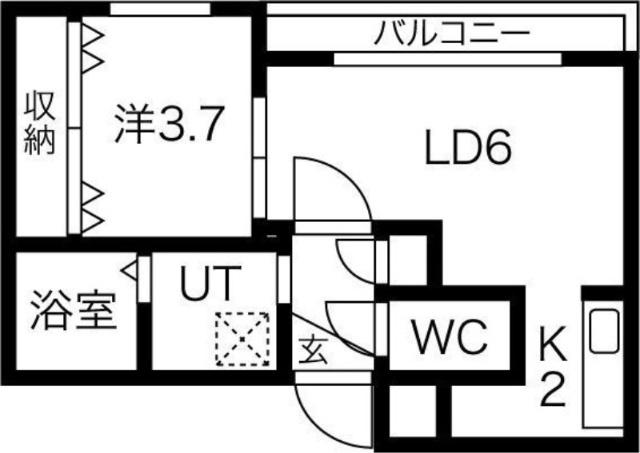 Ｃｏｌｏｒｉｓｅ琴似　(カラライズ琴似)（407） 間取り図画像