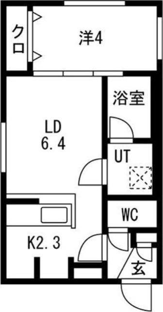 Ｆｌａｎｄｒｅ桑園(フランドール桑園)（305） 間取り図画像