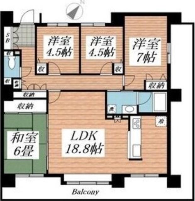ヴェルドミール桑園壱番館（301） 間取り図画像