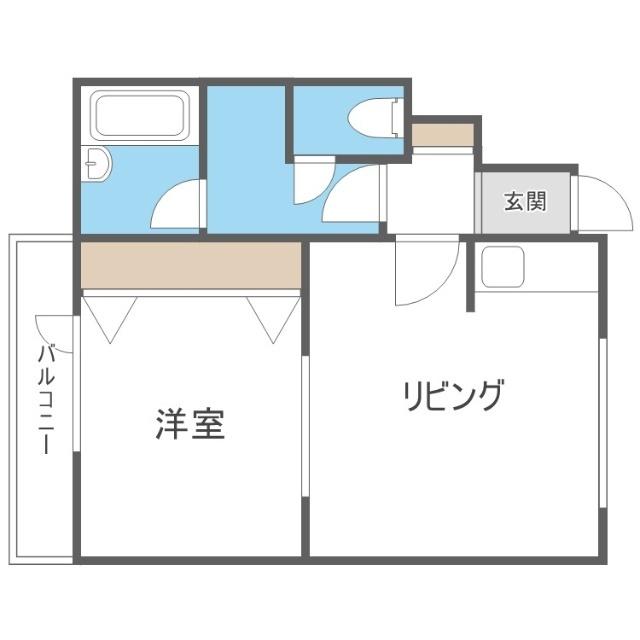 レイソル発寒（102） 間取り図画像