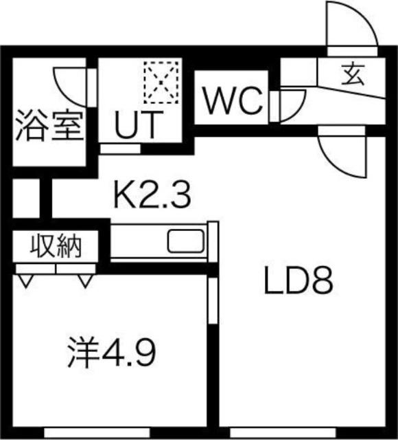アモール円山（201） 間取り図画像