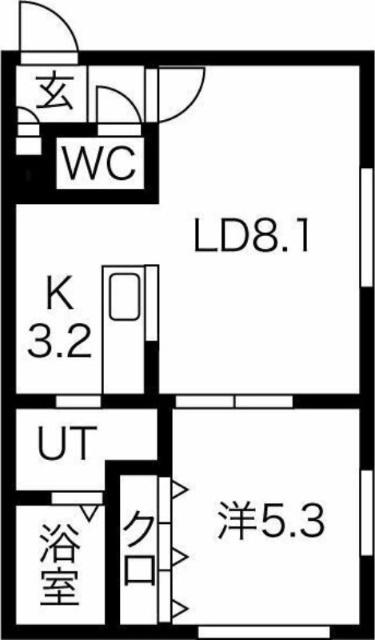 プレシャスハイム発寒南（401） 間取り図画像