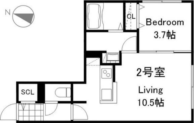 リーサ苗穂駅前（402） 間取り図画像