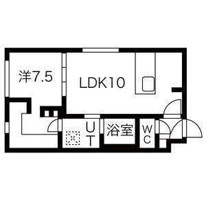 Ｒｅｓｔｓ　ｏｎ　旭山公園通（502） 間取り図画像