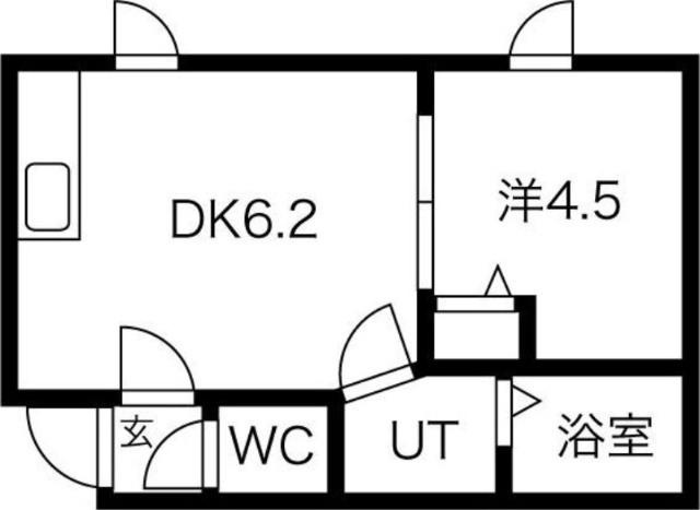 キアーロ琴似（203） 間取り図画像