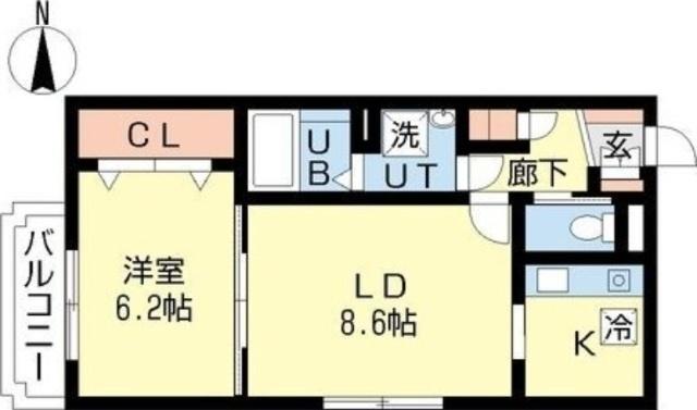 ヴィラージュ（203） 間取り図画像
