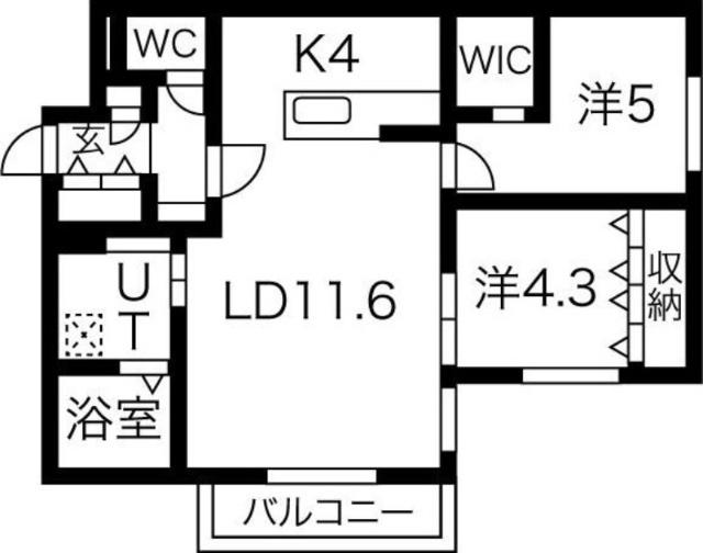 札幌市中央区北五条西マンション 間取り図画像