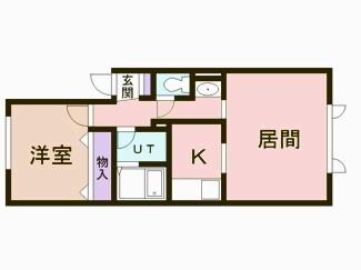 フジナカコーポⅩⅠ（202） 間取り図画像