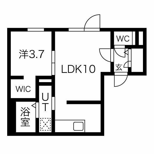 エゾンス西線９条　　(ａｉｓａｉｎｃｅ西線９条)（306） 間取り図画像