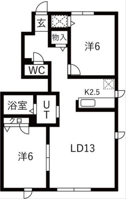 シャーメゾンラピス山の手（101） 間取り図画像