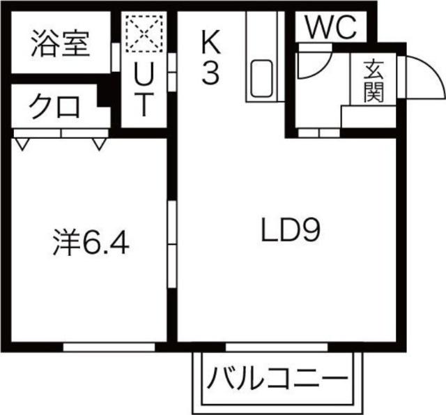 プレミエール平岸２６（203） 間取り図画像