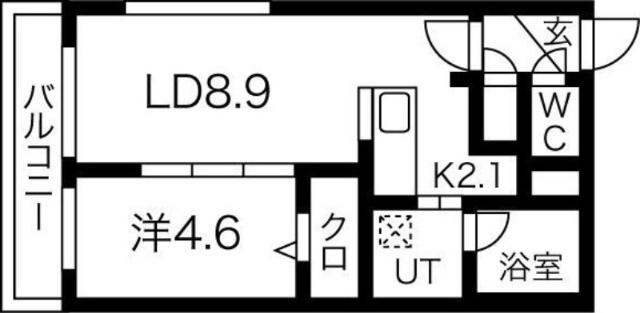 グランディールＮ１９（205） 間取り図画像