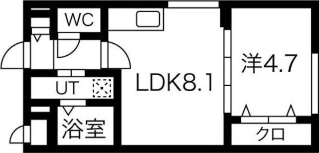ＡＳＴＥＲ　ＳＨＩＲＯＩＳＨＩ(アステールシロイシ)（102） 間取り図画像