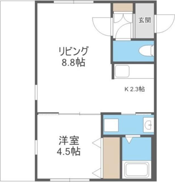 ＮＯＩＲ　ＡＳＡＢＵ　ＥＤＧＥ　(ノワール　アサブ　エッジ)（505） 間取り図画像