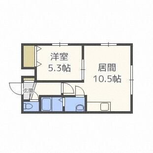 グランメール北１条（403） 間取り図画像