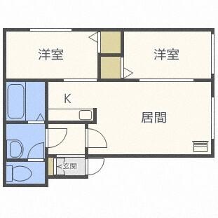 ハイデンス４−１３（206） 間取り図画像