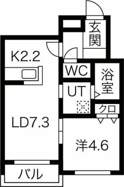 ウルス平岸（401） 間取り図画像