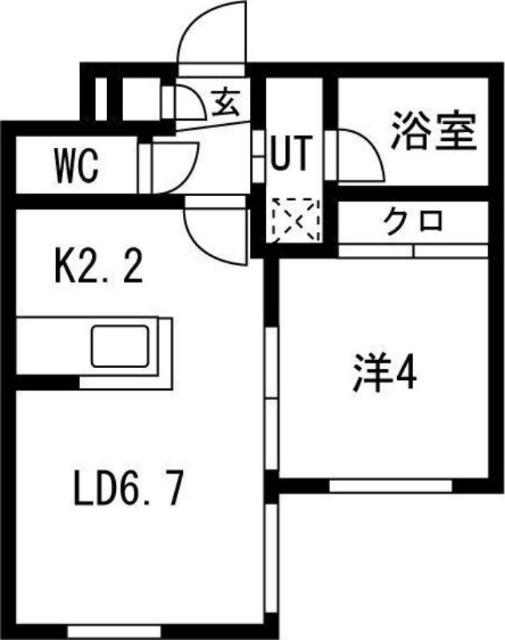 Ｌｉｃｈｔｒａｒｅ琴似(リヒトラーレ)（302） 間取り図画像