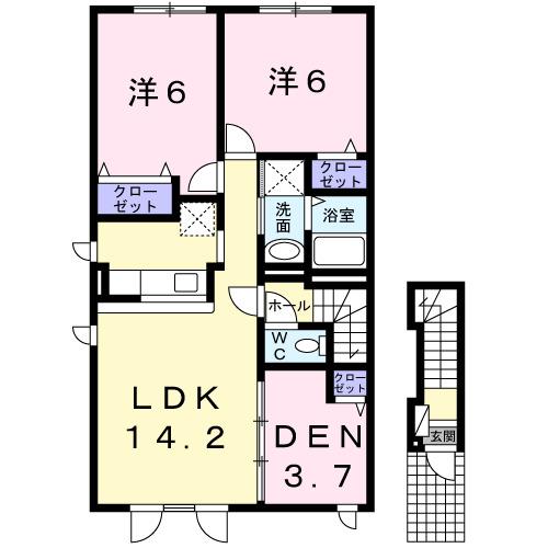 ブルムンタウン（201） 間取り図画像