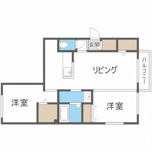 ＲＥＳＯＮＡＲ　ＳＡＰＰＯＲＯ（403） 間取り図画像