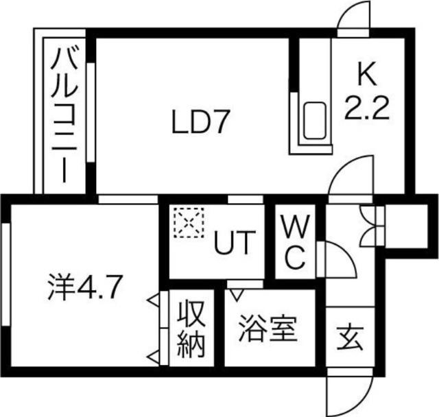 Ｗｉｎｄ　Ｈｉｌｌｓ中の島(ウィンドヒルズ)（201） 間取り図画像