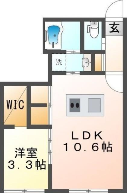 Ｒ−ｆｉｎｏ　ＭＩＹＡＮＯＳＡＷＡ（207） 間取り図画像