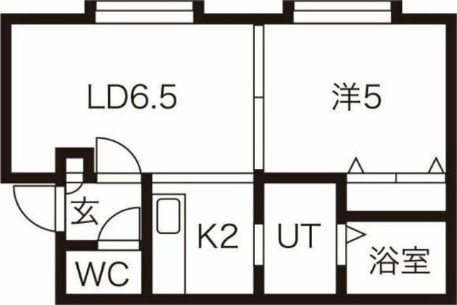 Ｌｅ　Ｃｉｅｌ　Ｂｌｅｕ(ル・シエル・ブルー)平岸（303） 間取り図画像