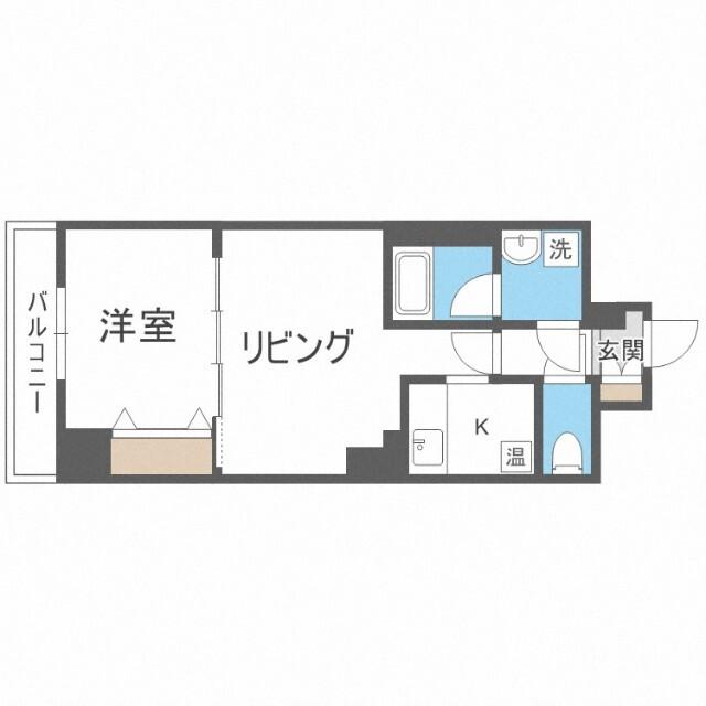 ビッグパレス南５条（507） 間取り図画像