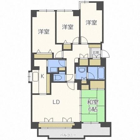 グロワール円山（1104） 間取り図画像