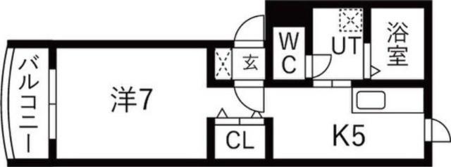 ＱＢＩＧ白石(キュービッグ)（205） 間取り図画像