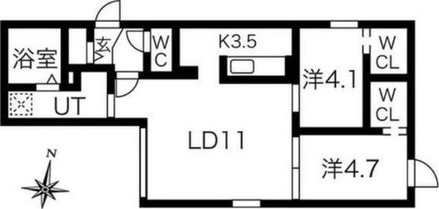 Ｌｉｖｅａｓｅ　ｋｉｔａｍａｒｕｙａｍａ(リヴィースキタマルヤマ)（201） 間取り図画像