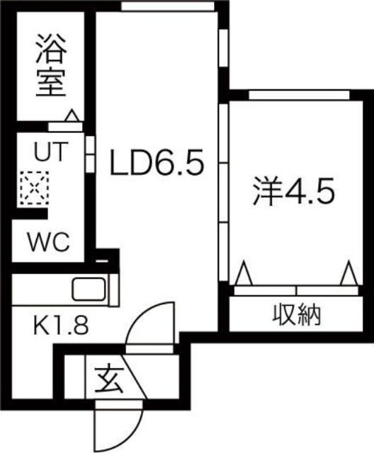 ｇｒａｎｄｉｒ北大前（203） 間取り図画像